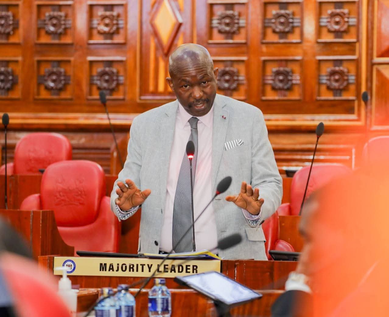 Nyamira Senator Okong'o Omogeni during a past Senate debate. Photo: Okong'o Omogeni Source: Facebook