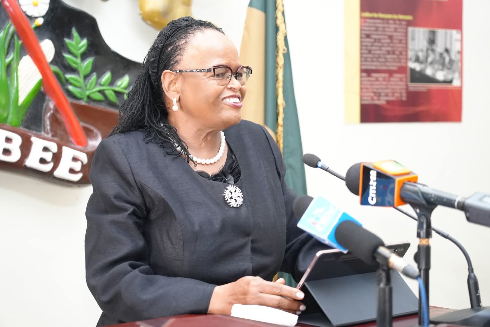 Chief Justice Martha Koome speaks during a past media in a past function. Photo: Martha Koome Source: Facebook.