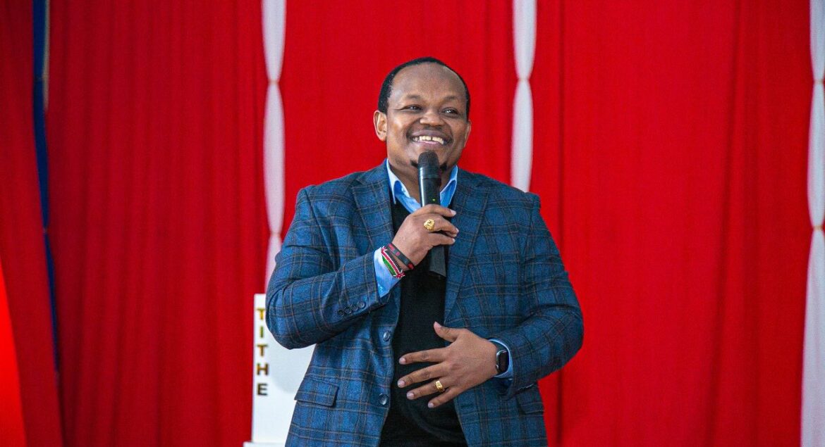 Former Nyeri Town MP Ngunjiri Wambugu speaks during a church service on August 3, 2025. Photo: Ngunjiri Wambugu Source: Facebook