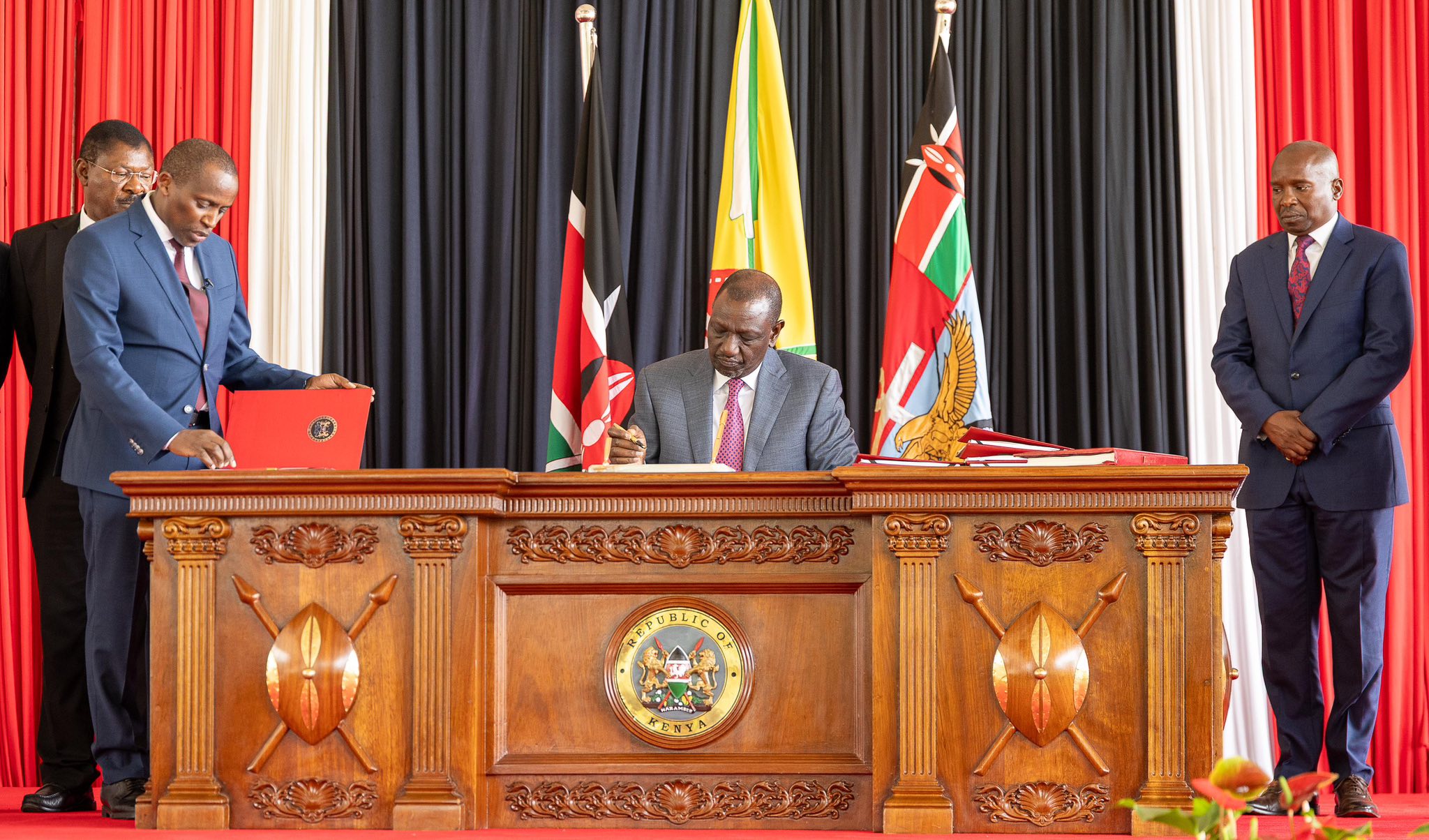 President William Ruto signing the latest Betting bill. Photo: William Ruto Source: Facebook