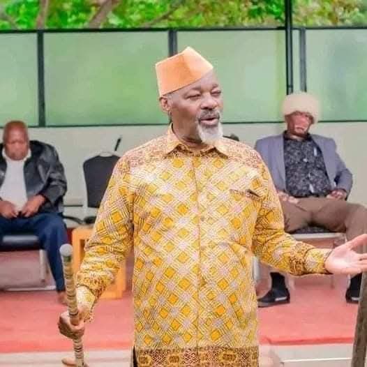 Kung'u Muigai, the cousin to former President Uhuru Kenyatta speaks during a past event. Photo: Nation Source: Facebook.