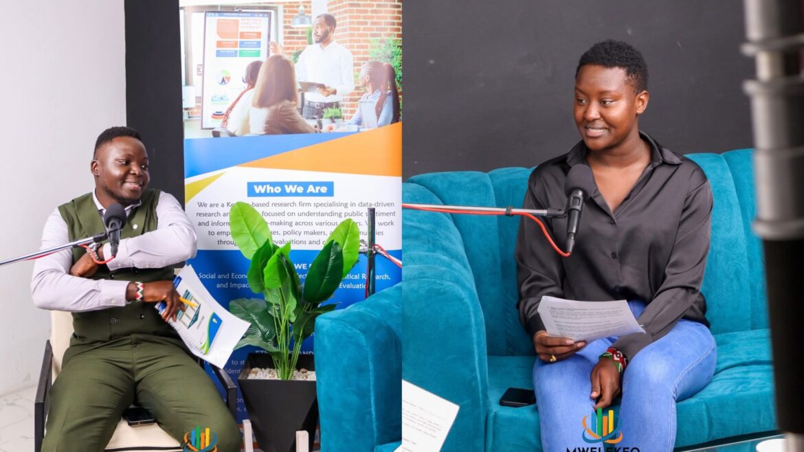 Photo grid of Tony Nyakoko and Fridah Mong’are speaking on Mwelekeo TV. Photo: Mwelekeo Insights Source: Facebook.