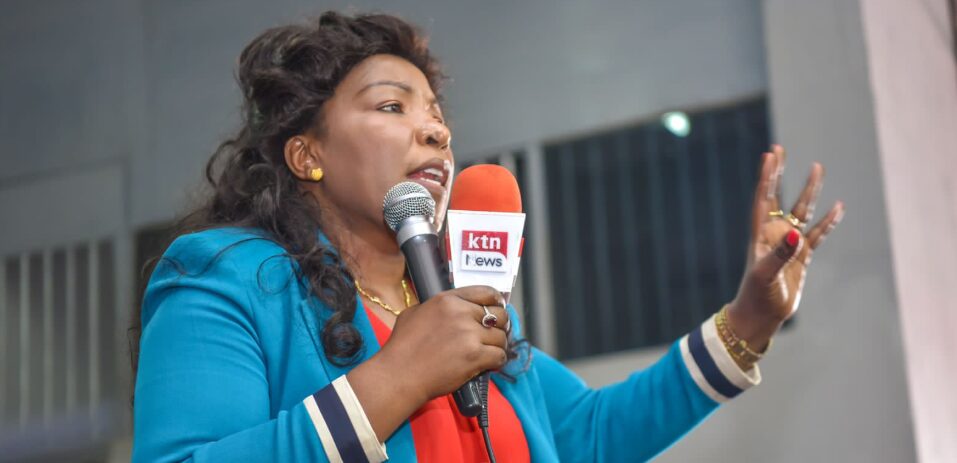 Agnes Kagure speaks during a past event. Photo: Agnes Kagure Source: Facebook