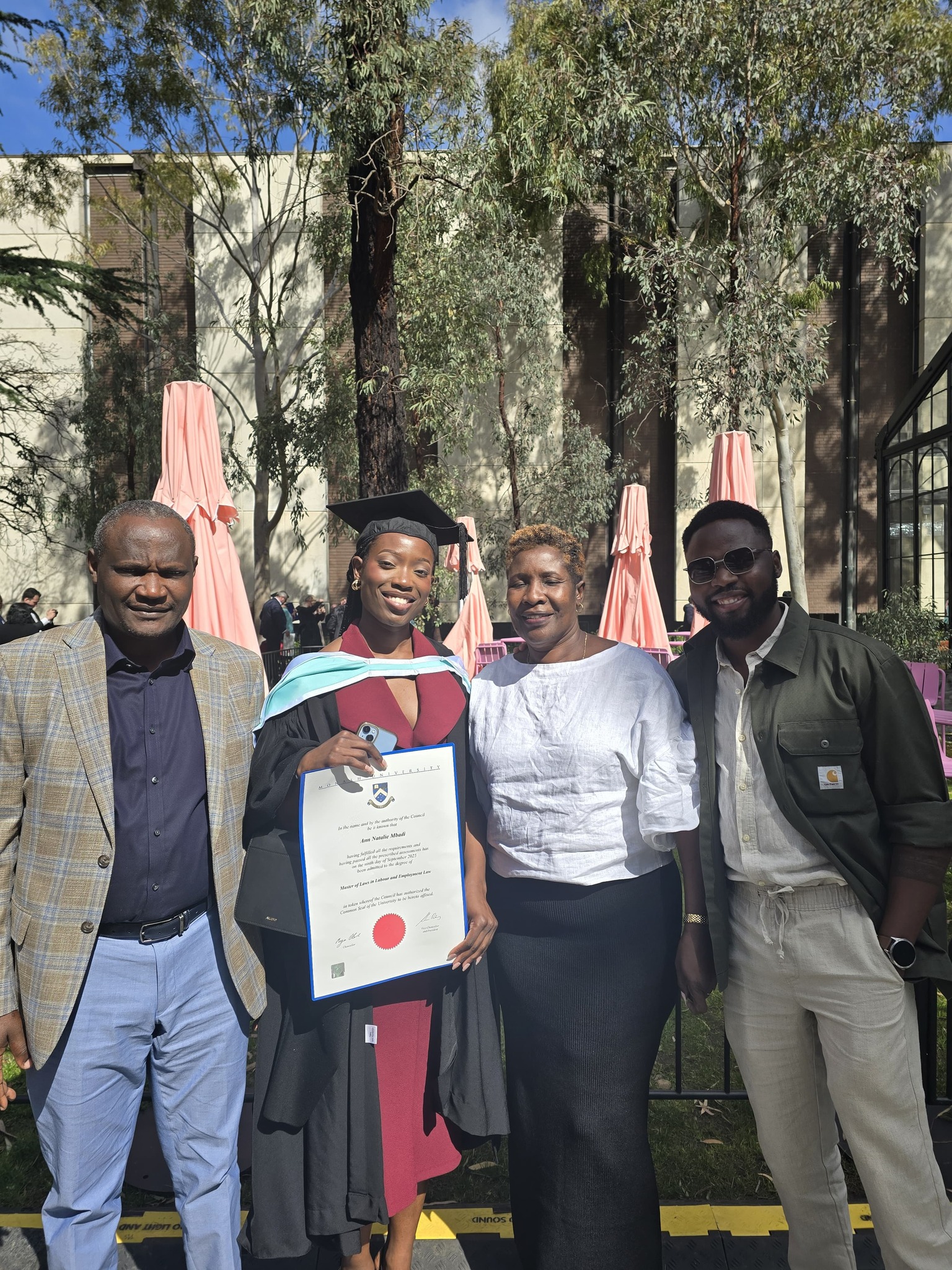 CS John Mbadi during daughter's gradution. Photo: John Mbadi Source: Facebook.