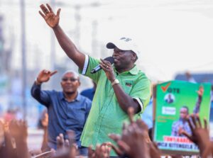 DCP leader Rigathi Gachagua speaks during a political rally. Photo: Rigathi Gachagua Source: Facebook