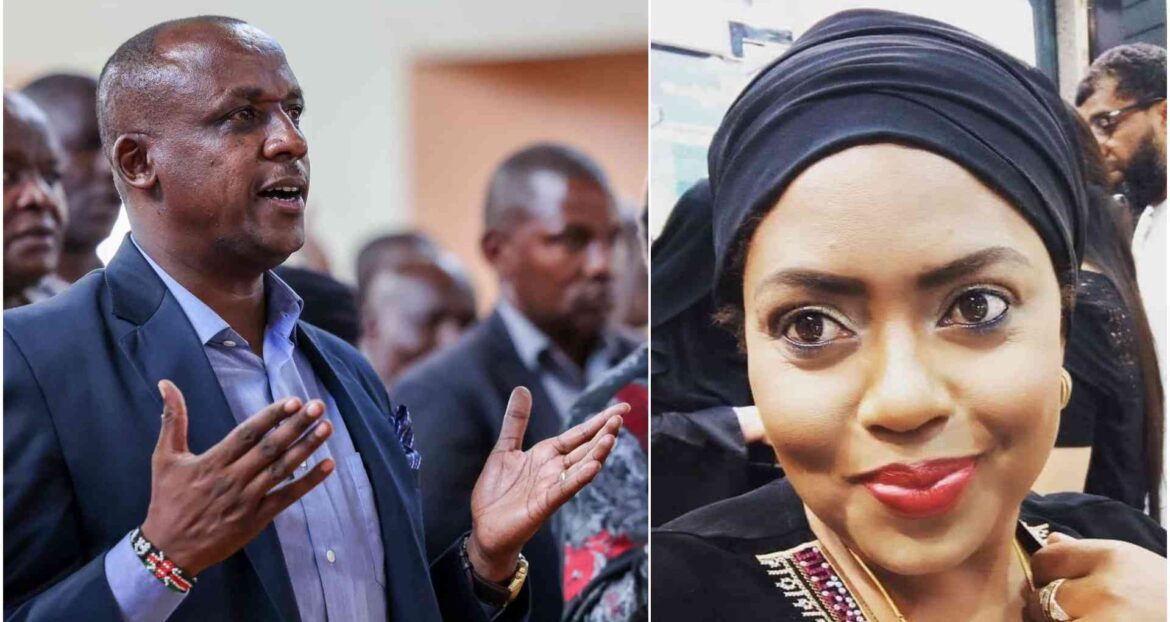 Mutula Kilonzo Jnr and the alleged wife.