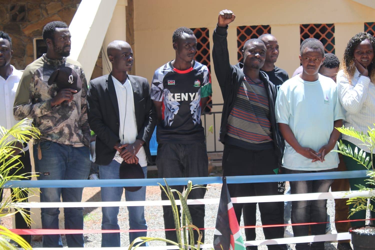 A group from Nairobi mourn the late Raila Odinga in Bondo. Photo: Agnes Kagure Source: X