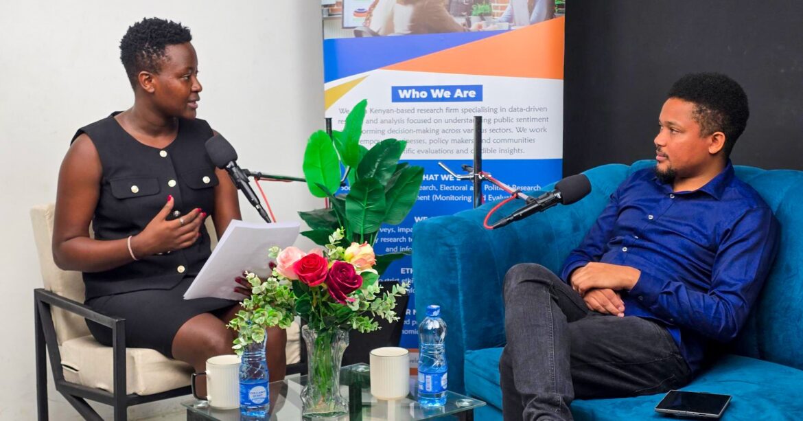 Mwelekeo TV host Fridah Mong'are and Lawyer Advocate Mwangi Mungai. Photo: Mwelekeo Insights Source: Facebook