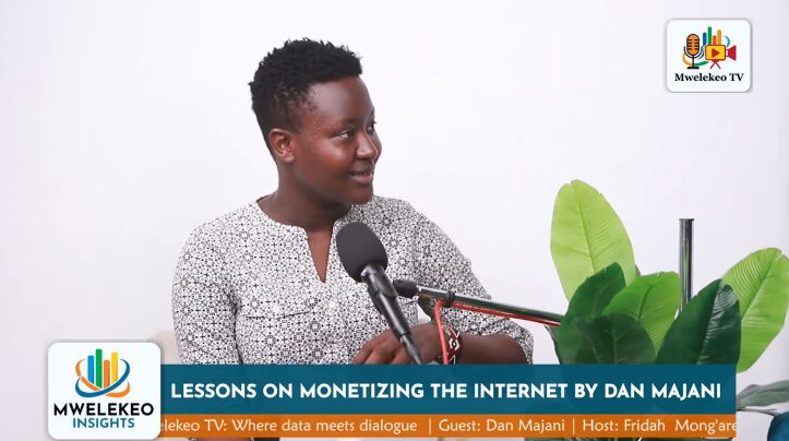 Mwelekeo TV host Fridah Mong'are. Photo: Mwelekeo TV Source: Youtube