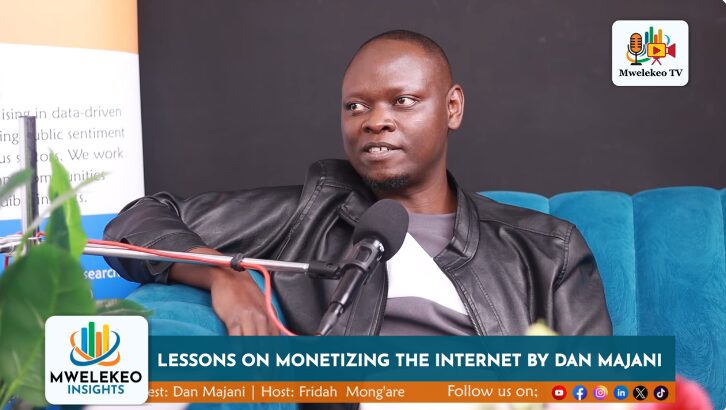 SEO and Digital ads experts Dan Majani speaks to Mwelekeo TV. Photo: Mwelekeo TV Source: YouTube