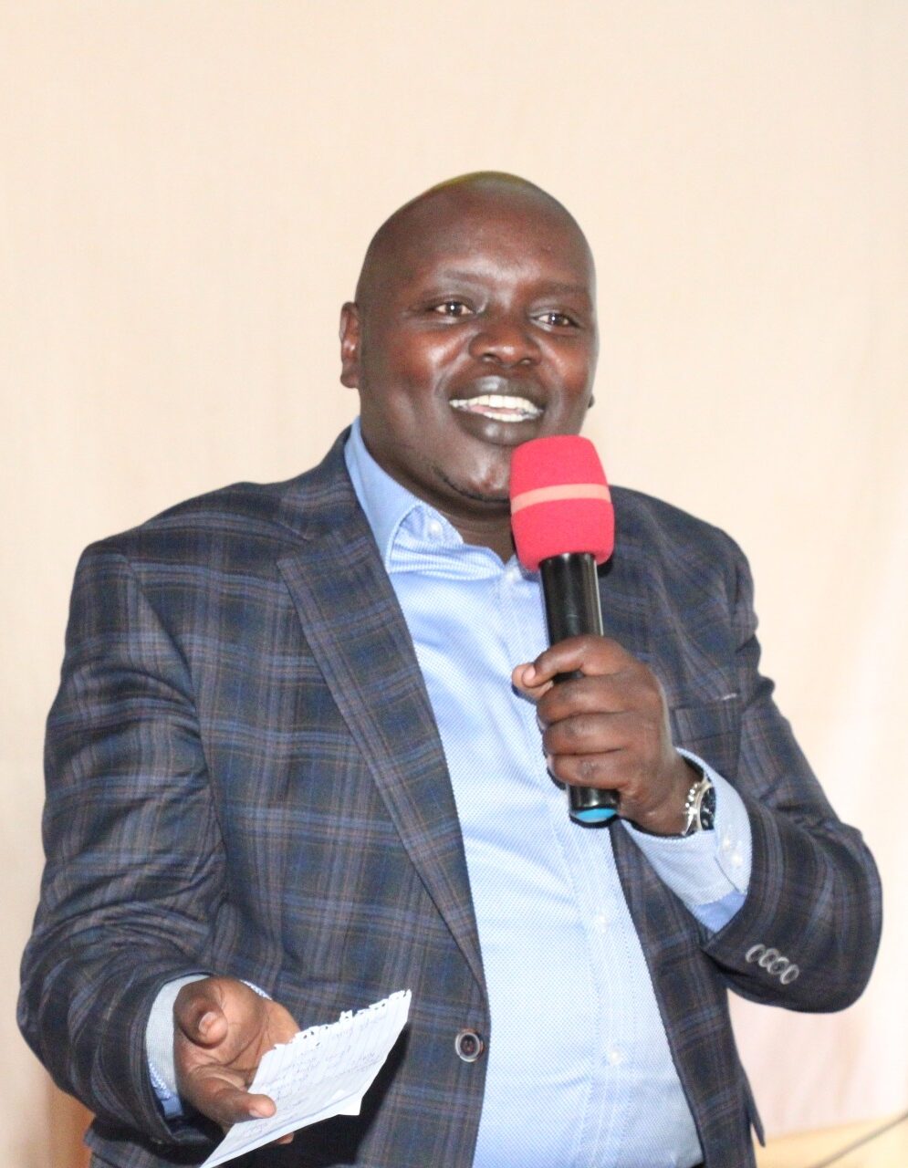 Nandi Senator Samson Cherargei speaks to the media during a past event. Photo: Senator Kiprotich Cherargei Source: Facebook