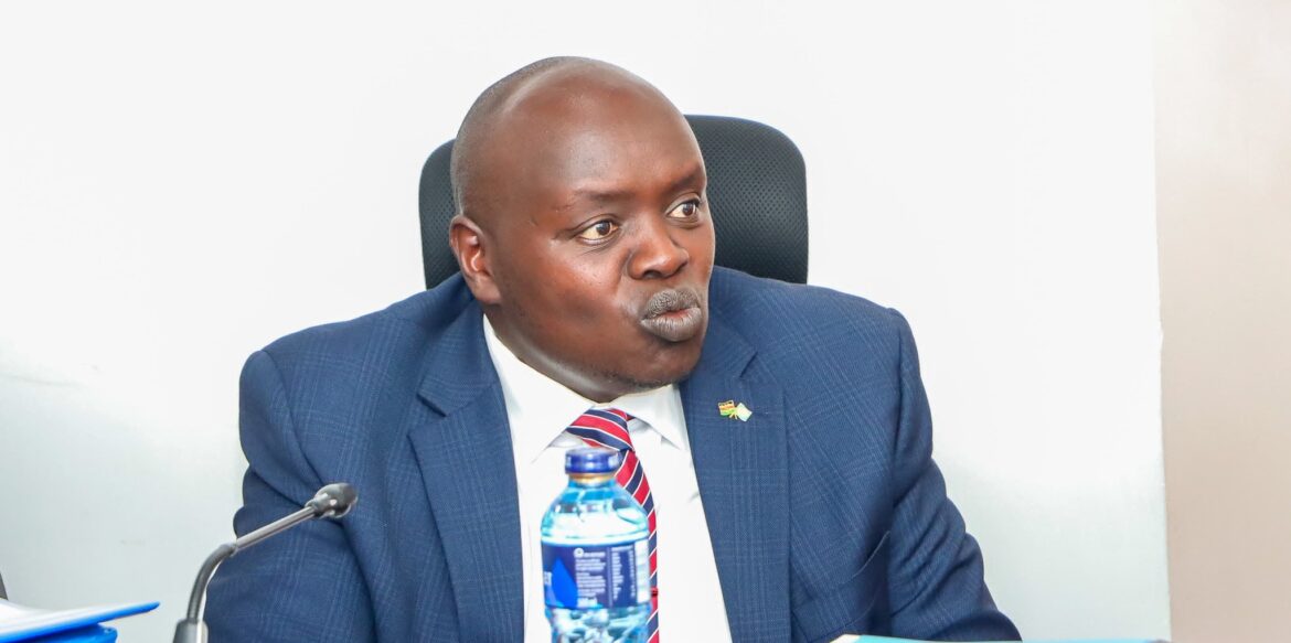 Nandi Senator Samson Cherargei speaks to the media during a past event. Photo: Senator Kiprotich Cherargei Source: Facebook