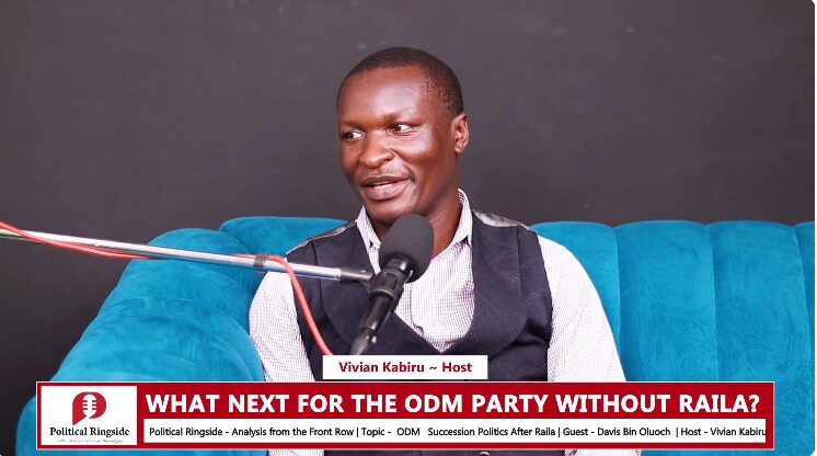 Political expert Davis Oluoch speaks to Politicla Ringside. Photo: Political Ringside Source: YouTube