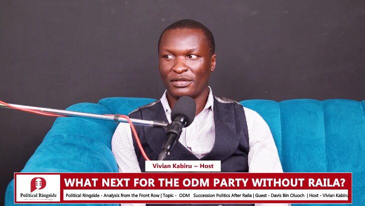 Political expert Davis Oluoch speaks to Politicla Ringside. Photo: Political Ringside Source: YouTube