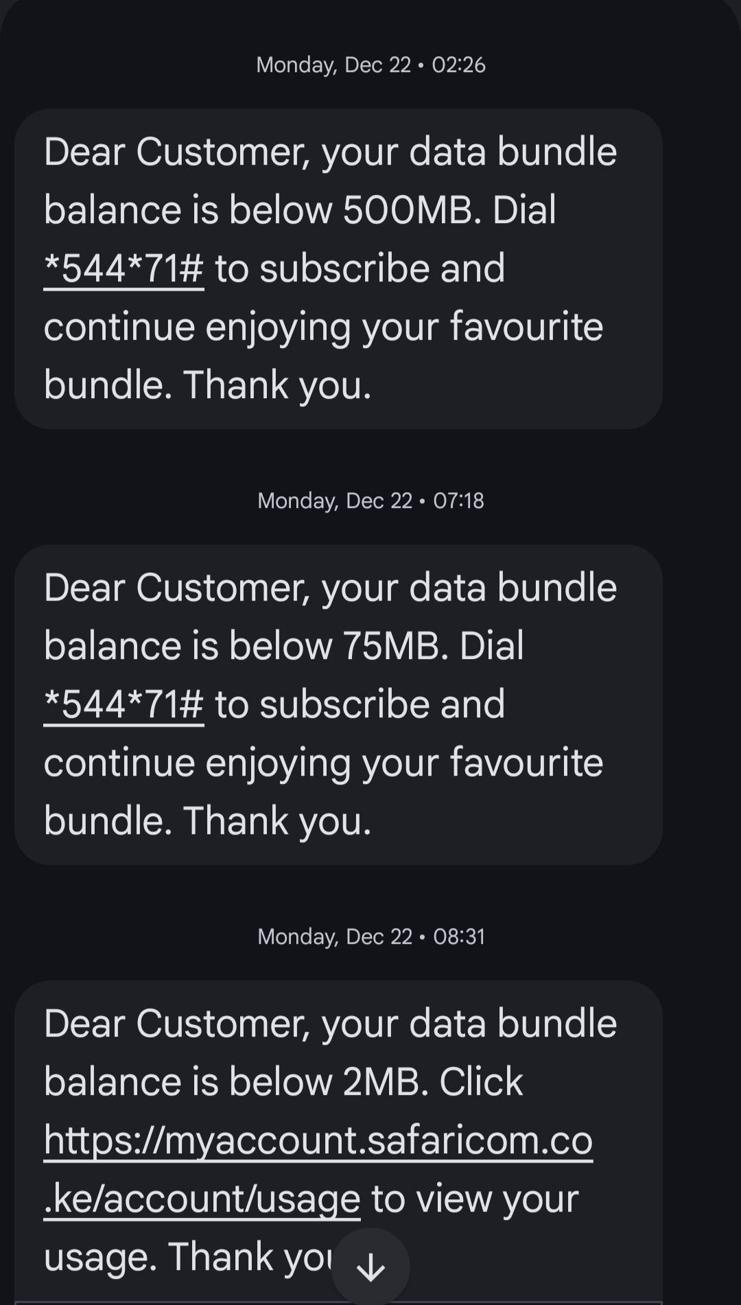 Liankey Nyambura's post calling out Safaricom PLC. Photo: Screenshot by Kenya Digest