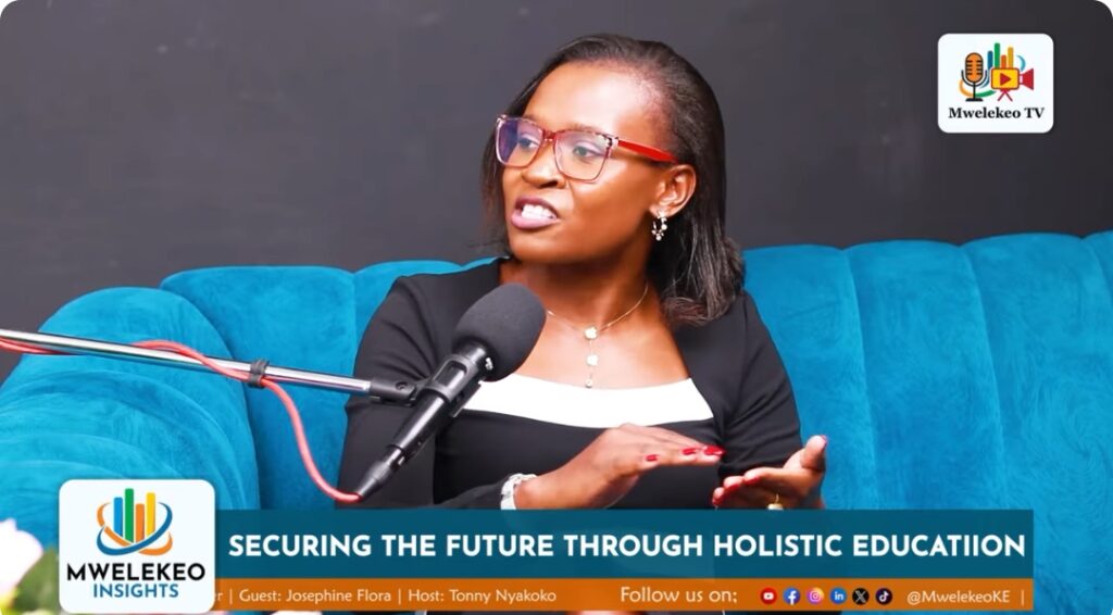 Josephine Flora speaks to Mwelekeo TV. Photo: Mwelekeo TV  Source: YouTube 