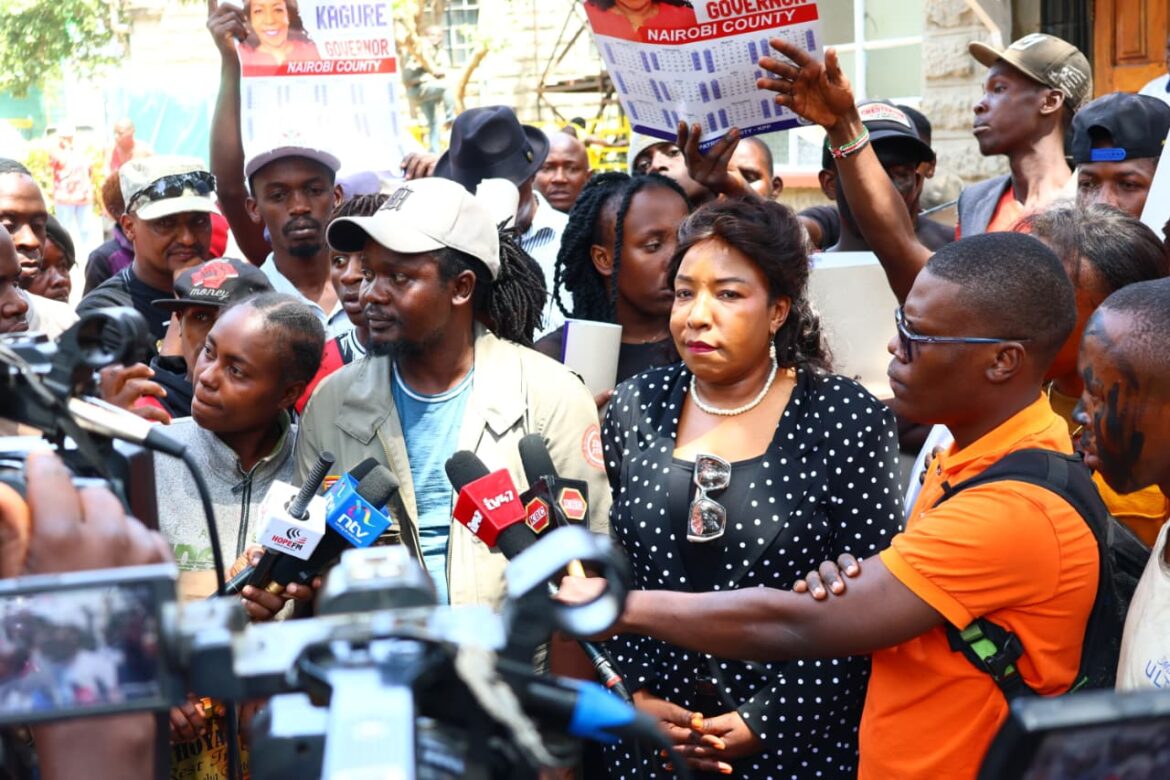 Agnes Kagure attends funeral service of streets families' victims who had been neglected. Photo: Agnes Kagure Source: Facebook