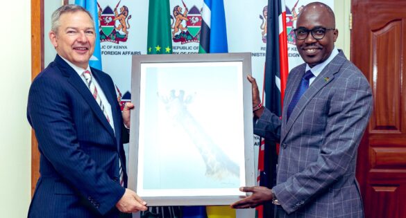 Foreign Affairs PS Korir Sing'oei during a past event. Photo: Dr. Abraham Korir Sing'Oei Source: Facebook