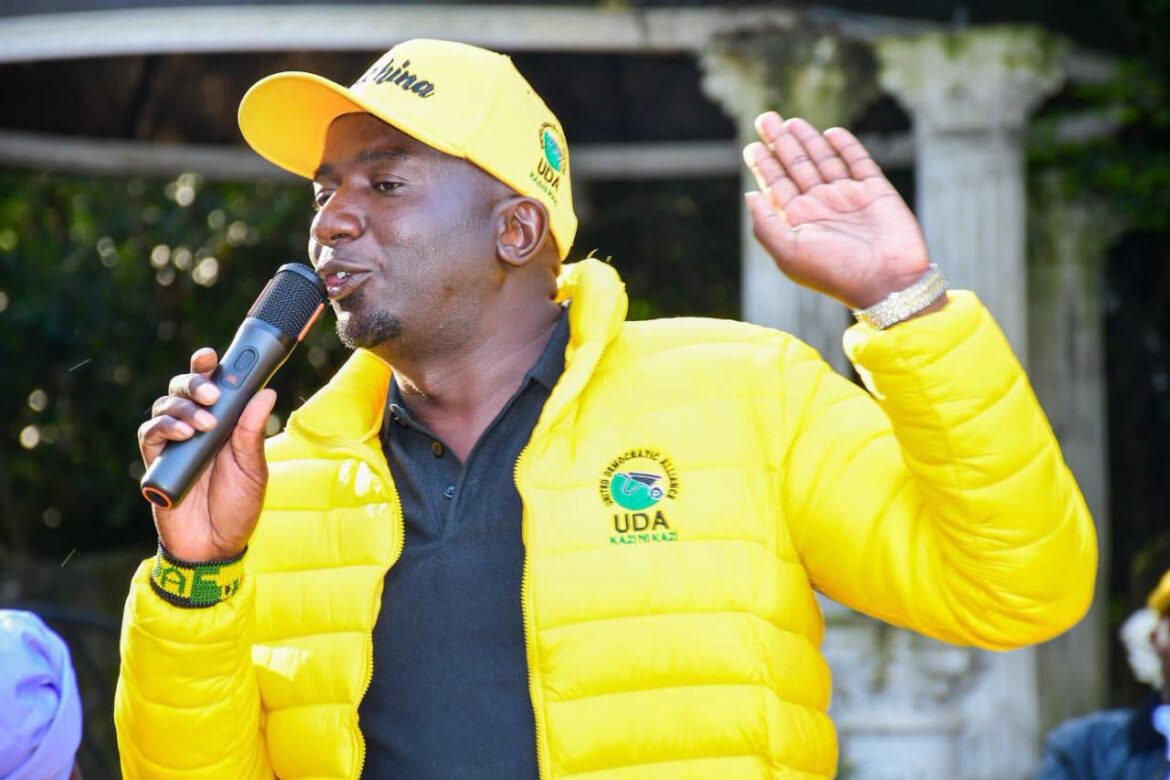 Samuel Nyagah Muchina, the UDA candidate for Ol-Kalou byelection