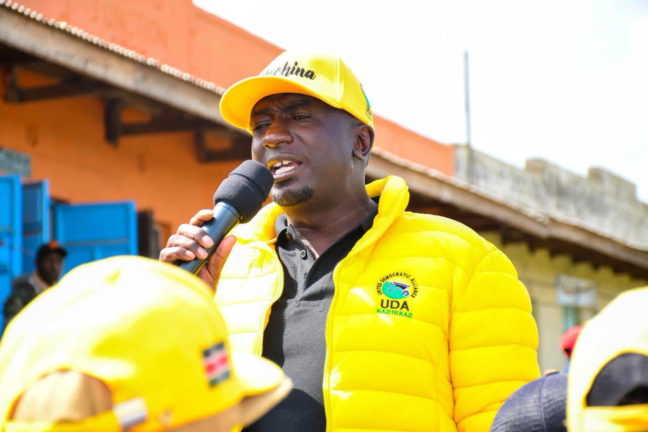 Samuel Nyagah Muchina, the UDA candidate for Ol-Kalou byelection