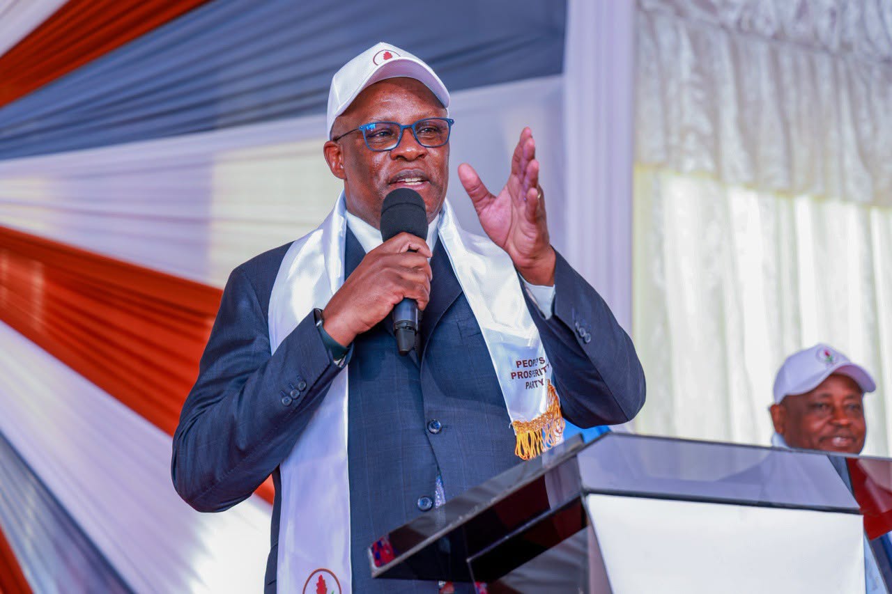 The People's Prosperity Party Leader Eliud Owalo speaks during a past event. Photo: Eliud Owalo Source: Facebook