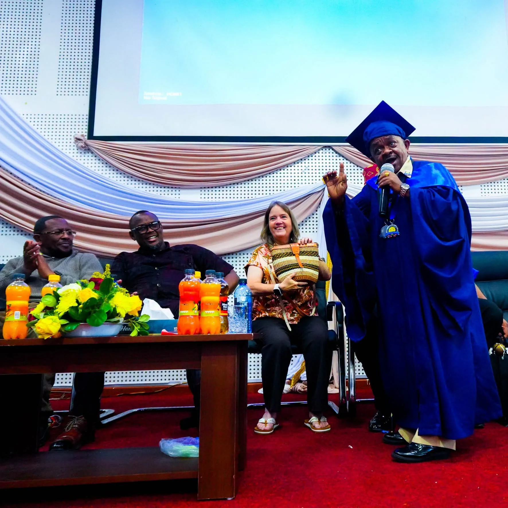 Inspekta Mwala during global civility award by iChange Nations. Photo/RealMwala/Facebook