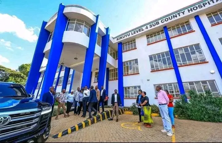 A wider shot of Kikuyu Level 4 hospital. Photo/@brian.odhiambo.1441/Facebook