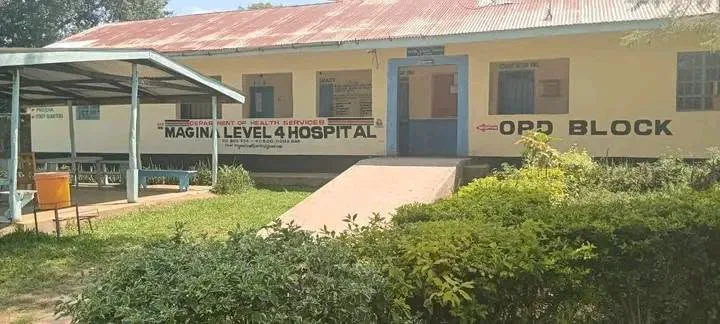 A wider shot of Magina Level 4 hospital. Photo/@brian.odhiambo.1441/Facebook