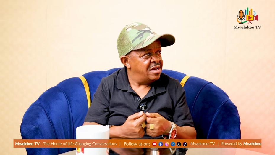 Kenya's comedian Inspekta Mwala speaks to Mwelekeo TV. Photo/@MwelekeoKE/YouTube