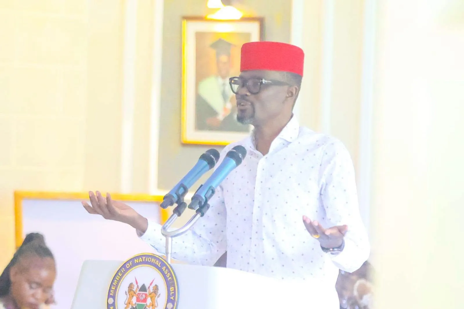 Kimilili MP Didmus Barasa speaks during a past event. Photo/https://web.facebook.com/didmusbarasamutua
