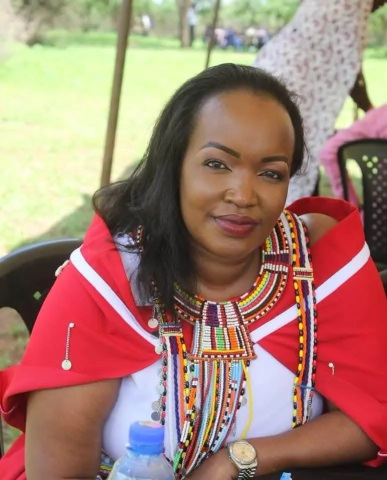 Youthful Simayiai Rakita who is aspiring to be next Kajiando County Woman Representative during a past event. PHOTO/https://web.facebook.com/justine.simayiai